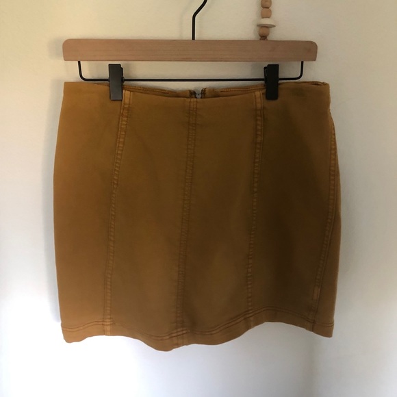 Free People Mustard Skirt - Picture 6 of 9